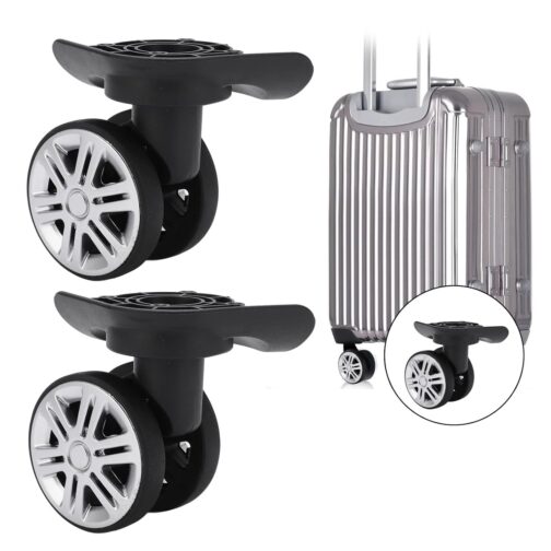 HUSHUI Luggage Swivel Wheels, Luggage Spare Wheel, Travel Suitcase Swivel Castors, Mute Double Row Wheels Luggage, Suitcase Replacement and Repair – Bild 2