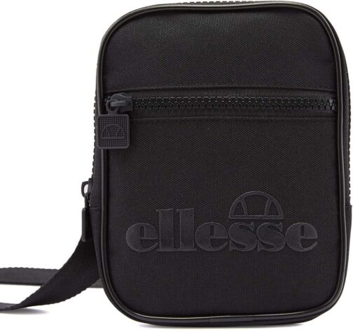 Ellesse Templeton Unisex Shoulder Bag, Black Mono