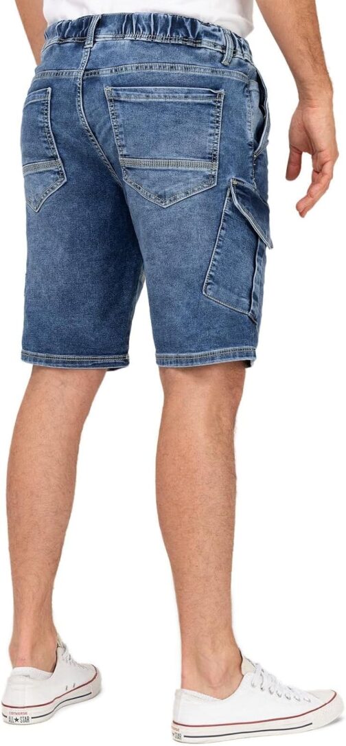 Sublevel LSL-502 Men's Cargo Jeans Shorts Bermuda Shorts with Side Pockets – Bild 6