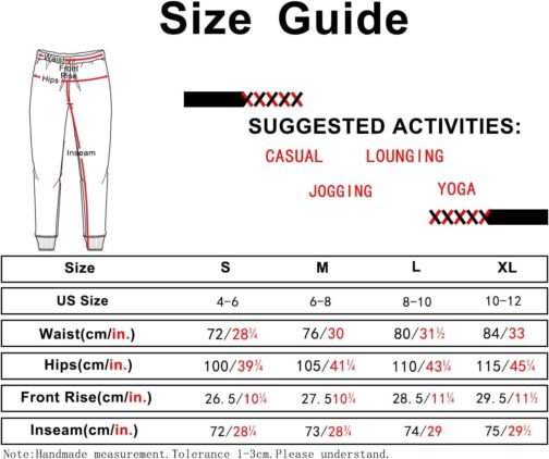 icyzone Women's Jogging Bottoms, Cotton Long Sports Trousers, High Waist, Casual Trousers with Pockets – Bild 6