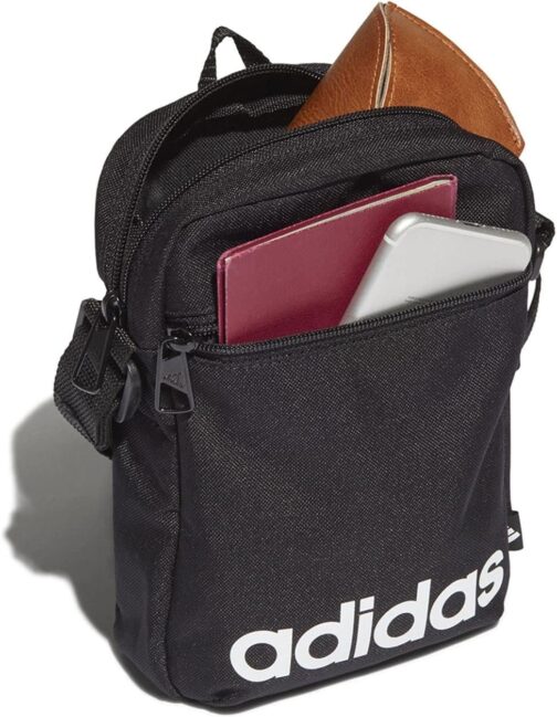 Adidas Essentials Logo Shoulder Bag, Black/White, 0 – Bild 4