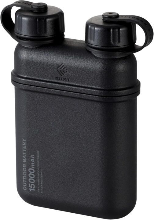 ELECOM Nestout Portable Charger, 15000 mAh Outdoor Battery Power Bank, 32 W USB-C Fast Charging PD, Waterproof IP67, Durable Shockproof, Battery Pack for Smartphone Tablet Hiking Travel Camping -