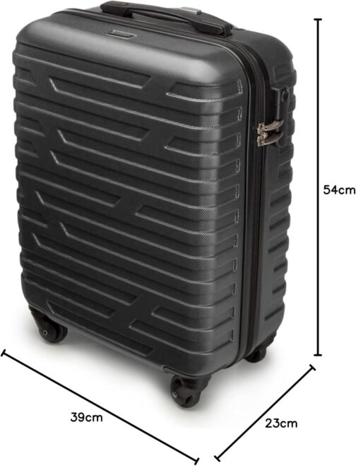 Wittchen Sturdy Suitcase, Trolley, Hand Luggage, Cabin Case. Dimensions: 54 x 39 x 23 cm. Capacity: 38 L. Weight: 2.8 kg. ABS A-line Ii, gray – Bild 9