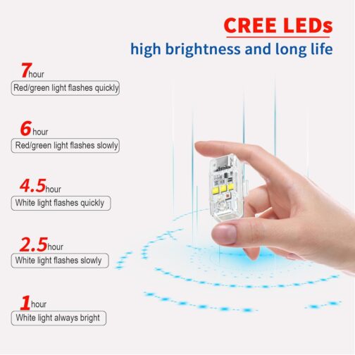 LED Drone Light Lighting for DJI Flip, Neo, Mini 4K/2/3/4 Pro/SE, Air 3S/3/2/2S, Mavic 3/2, Spark, FPV, Avata, EVO, Drone Strobe Light, Night Flying Anti Collision Flash Flashing Light Accessories – Bild 7