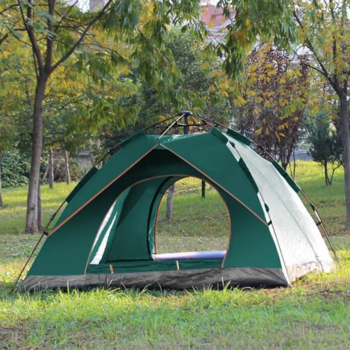 Camping Tent for 4 People, Lightweight, Sturdy, Waterproof Outdoor Tent, Lightweight Dome Tent, Compact Tent with Small Pack Size for Family, Beach, Festival, Group – Bild 5