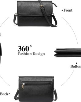 GAEKEAO Women’s Shoulder Bag, Crossbody Bag, Purse, Handbag, Women’s Shoulder Bag, with Card Slots, Adjustable, Removable Shoulder Strap for Women, Type 1-black, M