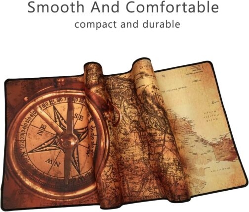 Cmhoo XXL Professional Large Mouse Pad and Computer Game Mouse Pad 90 x 40 x 0.2.5 cm Compass – Bild 5