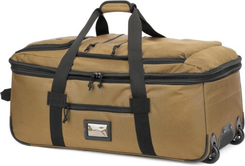 TAIHOYIN Travel Bag with Wheels Large Foldable 85-100L Expandable Packable Roll Bag Travel Hand Luggage, brown, Travel, camping – Bild 9