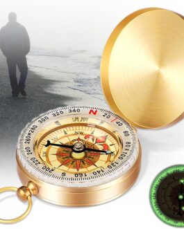 Children’s Compass, Outdoor Pocket Compass, Portable Compass, Hiking Compass with Fluorescence, Clamshell Compass, Waterproof Compass for Outdoor Activities, Hiking, Climbing