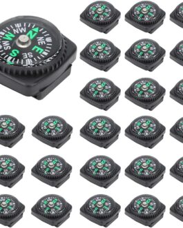 Cyrank 25pcs Button Compass, Mini Compass, Outdoor Compass, Pocket Compass Set, Compass Children, Pocket Compass, Portable Universal, Button Compass for Outdoor Camping Hiking