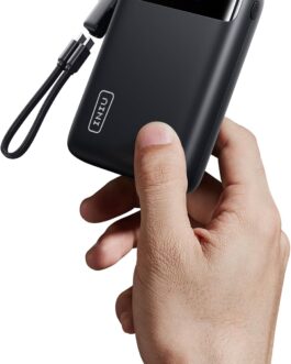 INIU Power Bank, 20000 mAh Mini Size 22.5 W Power Bank, Small But Strong (USB C In & Out), PD3.0 QC4.0 External Mobile Phone Batteries with Flashlight, Compatible with iPhone 16 15 14 13 Pro Max