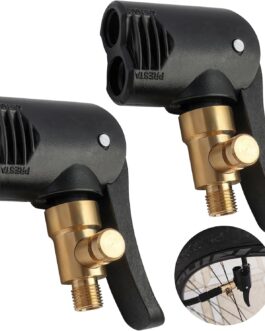 Supecesorio Adaptor French Valve, Pack of 2 Car Valve Lever Connector Brass, Tyre Valve Compressor Adapter Bicycle, Click Valve Valve Tools Valve for Car, Moto, Car Tyre Air Chuck