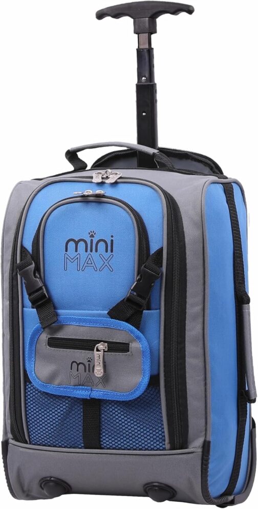 Aerolite MiniMAX 20L Ryanair 40 x 20 x 25 Maximum Size Hand Luggage Under Seat Trolley Backpack Hand Luggage Bag for Cabin with 2 Year Warranty, blue, Backpack