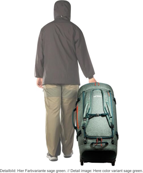 Tatonka Trolley Duffle Roller - Faltbare Reisetasche mit Rollen und Rucksackfunktion - In eigener Deckeltasche verstaubar – Bild 7