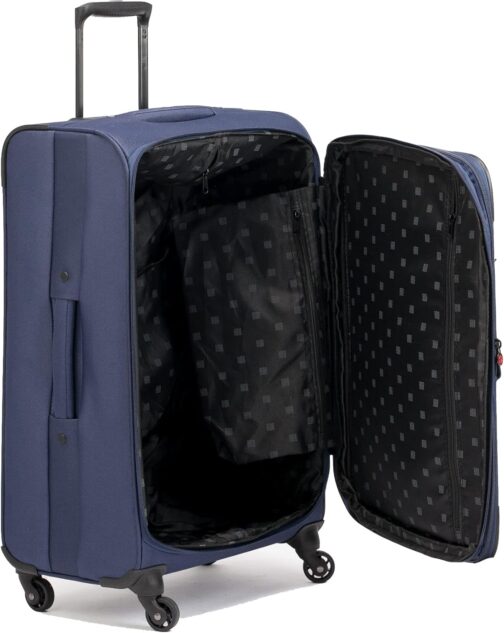 BIBA Trolley Type Travel Suitcase Purple G Trolley Handle Zip Polyester – Bild 4
