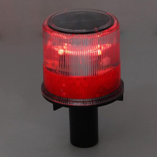 Asixxsix Solar Strobe Warning Light, 0.3W Beacon Light, Waterproof Beacon Flash Light, 360 Degree Flashing Barricade Light, Safety Flashing Light for Construction, Traffic, Crane Tower – Bild 4