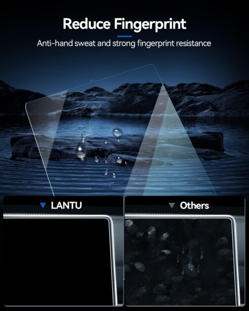 LANTU HD Series 9H Screen Protector 10.1 Inch for J-eep Compass 2021-2025 Screen Protector Anti-Scratch Screen Protector – Bild 5