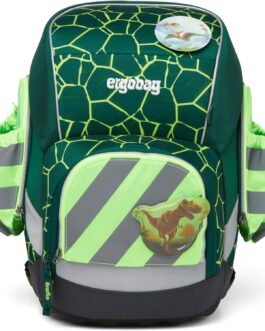 ergobag Side pockets zip set with reflective strips, safety set with side pockets, pack, cubo and cubo light purchased after July 2019, set of 3, Green, Einheitsgröße