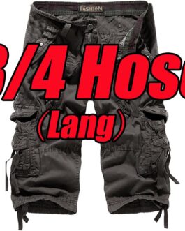 Cargo Shorts 3/4 Men’s Short Trousers Long Cotton Summer Cargo Trousers Short Work Trousers Men’s Running Shorts with Side Pockets Baggy Casual Shorts Large Sizes Men’s Cargo Trousers Summer Shorts