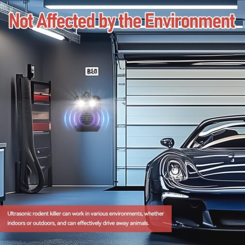 MEKEET Marten Repellent Free Mobile Marten Deterrent Car with Flash Light | 12 V Car Battery & AA Battery & USB | Marten Deterrent Marten in Engine Compartment Marten Protection for Car, Attic, Home – Bild 4
