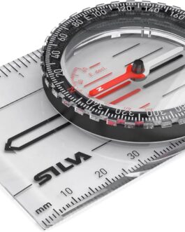 Silva Outdoor Compass – Map Compass Starter 1-2-3 Black – For Beginners & Children – Measuring Scales in mm & Inches – Compass Children Outdoor – Hiking Compass & Marching Compass