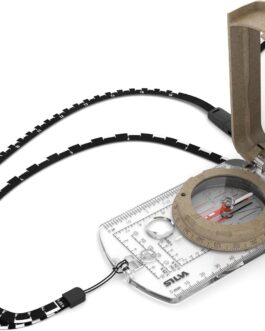 Silva Outdoor Compass – Mirror Compass Terra Expedition S – Made from Recycled Materials – Bearing Compass for Long Distances – Marching Compass – Scale 1:24k, 1:25k, 1:50k – Military Compass