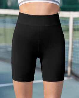 Arshiner Girls‘ Shorts, Sports Leggings, Short Trousers, Children’s Cycling Shorts, Breathable High Waist Gym Trousers with Pocket, 5-12 Years