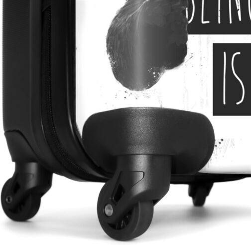 NoBoringSuitcases.com® Suitcase Hand Luggage Trolley Trolley Suitcase Small Travel Suitcase with 4 Wheels - Dog - Sign - Text - Animals - 55 x 35 x 20 cm - Photo Case - Cabin Case - Board Luggage, dog – Bild 6