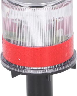 Asixxsix Solar Strobe Warning Light, 0.3W Beacon Light, Waterproof Beacon Flash Light, 360 Degree Flashing Barricade Light, Safety Flashing Light for Construction, Traffic, Crane Tower