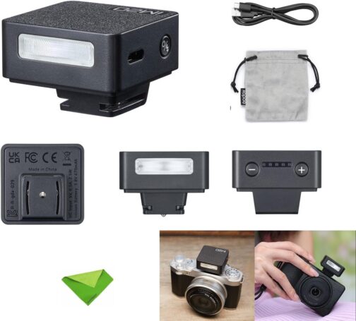 Godox IM20 Camera Flash - Godox im20 Mini Flash - Manual 440 Full Power - Flashes / 3s Recycle Times / 5 Power Level, Camera Flash for Sony Zve10/Sony Zv1/Sony A7III/Ricoh gr3/Fujifilm f1 – Bild 2