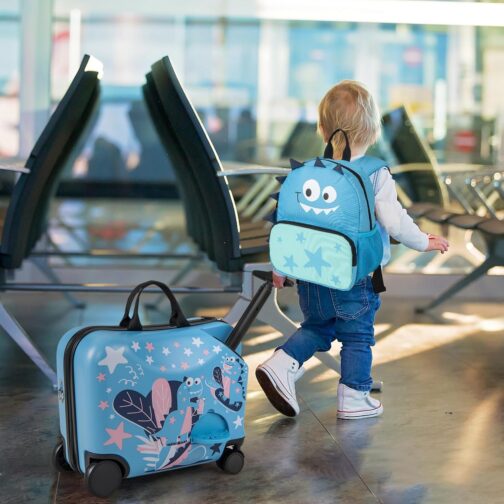SOARS Children's Suitcase & Backpack 18 + 12 inches, Travel Suitcase with Wheels & Telescopic Handle, Children's Trolley, Children's Luggage, Hard Shell Case, Children's Trolley for Boys and Girls, – Bild 8