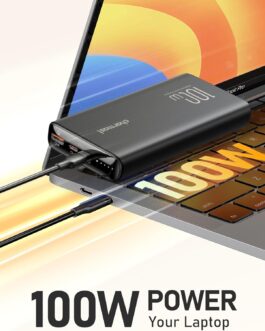Charmast Powerbank 100W 20000mAh Power Bank USB C Externer Akku PD QC Schnellladung Tragbares Ladegerät kompatibel mit Laptop MacBook Pro,Dell XPS,Lenovo,Surface Go iPad iPhone und mehr