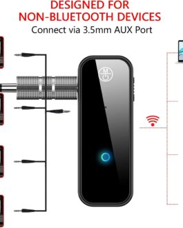 Bluetooth Adapter Car Aux Bluetooth Adapter Bluetooth Receiver TV 4-in-1 Bluetooth 5.0 aux Bluetooth Transmitter Bluetooth Transmitter Bluetooth Splitter with 3.5 mm Aux
