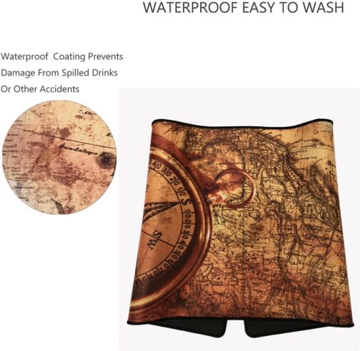 Cmhoo XXL Professional Large Mouse Pad and Computer Game Mouse Pad 90 x 40 x 0.2.5 cm Compass – Bild 4