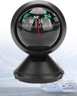 Car Compass, Ship Compass, Adjustable Electronic Compass for Boat Navigation, Explorer Compass for Car Compass for Vehicle Boats, Black