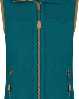 normani Children’s Fleece Vest Sleeveless Vest Knitted Vest Breathable Outdoor Top with Stand-Up Collar and Side Pockets