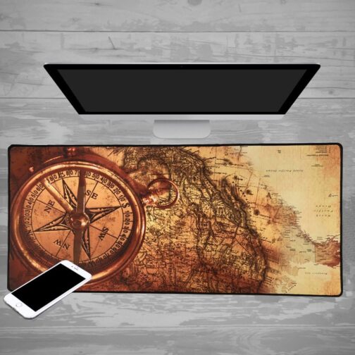 Cmhoo XXL Professional Large Mouse Pad and Computer Game Mouse Pad 90 x 40 x 0.2.5 cm Compass – Bild 7