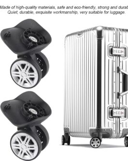 Dpofirs 1 Pair Luggage Suitcase Wheels Mute Double Row Large Wheel Suitcase Accessories for Drawbar Box Case