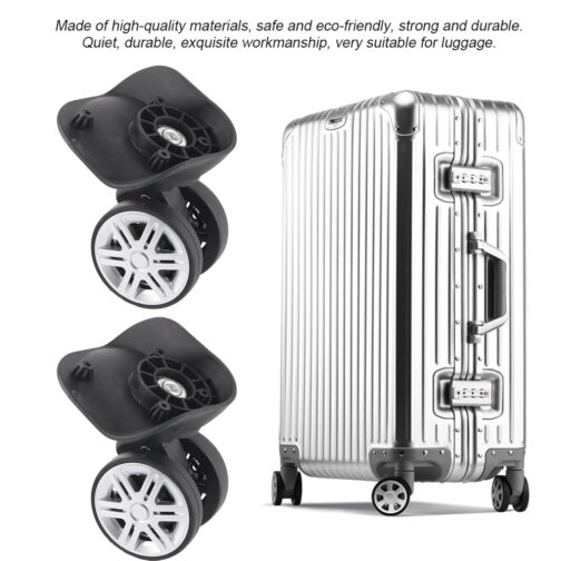 Dpofirs 1 Pair Luggage Suitcase Wheels Mute Double Row Large Wheel Suitcase Accessories for Drawbar Box Case – Bild 2