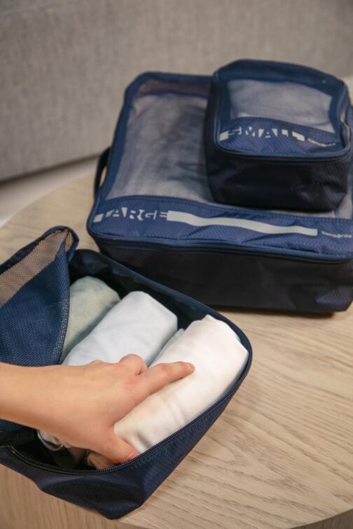 Samsonite Pack Size Set of 3 Luggage Organisers 14/22/30cm, Blue (Navy), Suitcase organiser – Bild 5