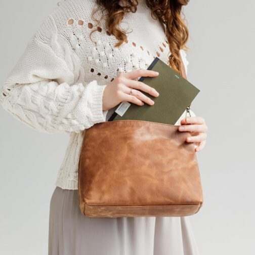 Berliner Bags Vintage Umhängetasche Marbella M, Große Schultertasche Crossbody Bag aus Leder, Handtasche für Damen – Bild 2