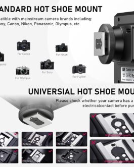 Ulanzi F12 Camera Flash, Camera Speedlite Flash with GN12/CCT 5600K for Canon/Fuji/Sony/Nikon/Panasonic Olympus Pentax and Other SLR Digital Cameras and Digital Cameras with Single Contact Hot Shoe