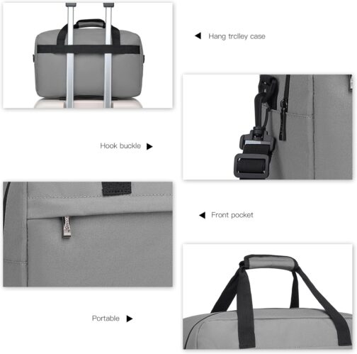 KONO Ryanair Travel Bag Hand Luggage Bag Unisex Gym Handbag Weekender – Bild 2