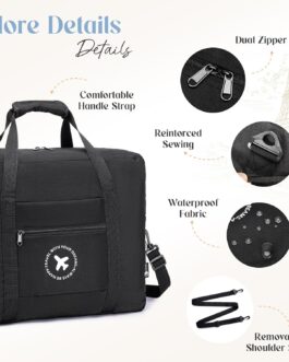 MISWAN Ryanair Hand Luggage 40 x 20 x 25 Backpack, Foldable Travel Bag for Aeroplane, Cabin Bag, Hand Luggage, Bag, Travel Bag with Hard On The Trolley, Suitcase, Handbags, Organiser, Gym, Fitness
