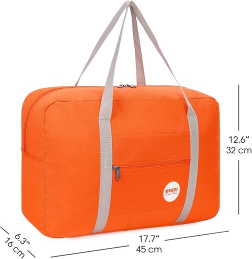WANDF Lightweight Foldable Travel Luggage, Hand Luggage, Duffel Bags, Overnight Bags, Sports Bag for Travel, Sports, Gym, Holiday, Weekender Hand Luggage – Bild 7