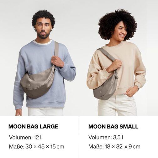 GOT BAG Crossbody Moon Bag, Half Moon Handbag, Water-Repellent, Stylish Shoulder Bag with Adjustable Strap – Bild 6