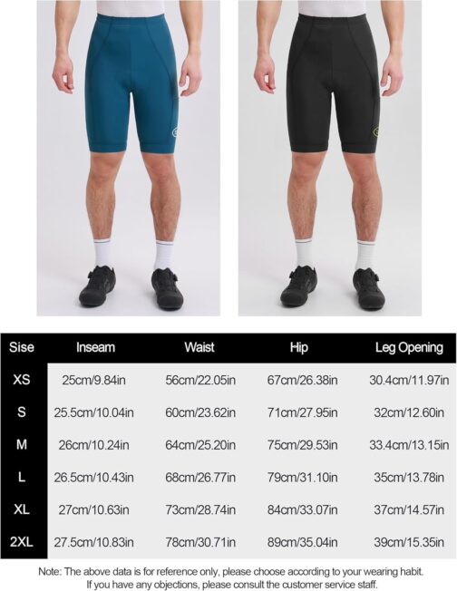 INBIKE Men's Padded Cycling Shorts with Side Pockets Short Summer Cycling Clothing for Bicycle Road Bike MTB E-Bike – Bild 7