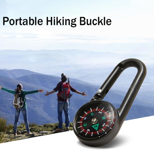 JINJUMEI Mini Compass with Carabiner Hook, Colourful Carabiner Compass for Outdoor, Camping, Hiking and Travel – Bild 6