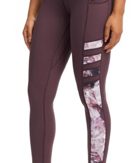 Tuspryt Women’s Sports Leggings with Pockets, Opaque Sports Trousers, Women’s Long Training Trousers, Yoga Trousers, Fitness Trousers, Running Trousers, Leggings