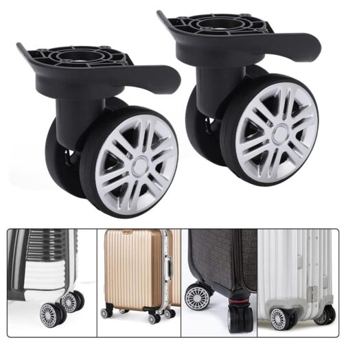 HUSHUI Luggage Swivel Wheels, Luggage Spare Wheel, Travel Suitcase Swivel Castors, Mute Double Row Wheels Luggage, Suitcase Replacement and Repair – Bild 3